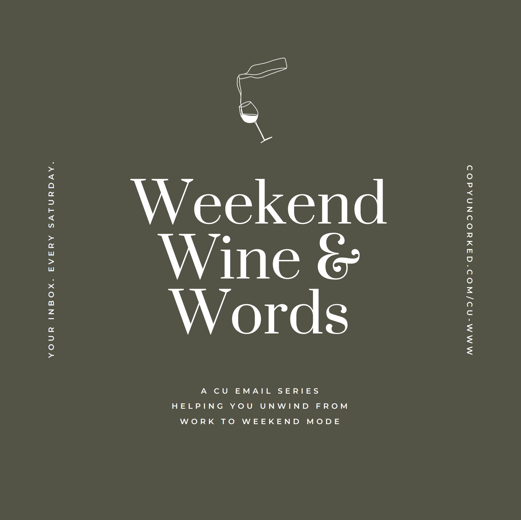 Weekend Wine & Words - via The Monthly Recap: November 2019 - copyuncorked.com