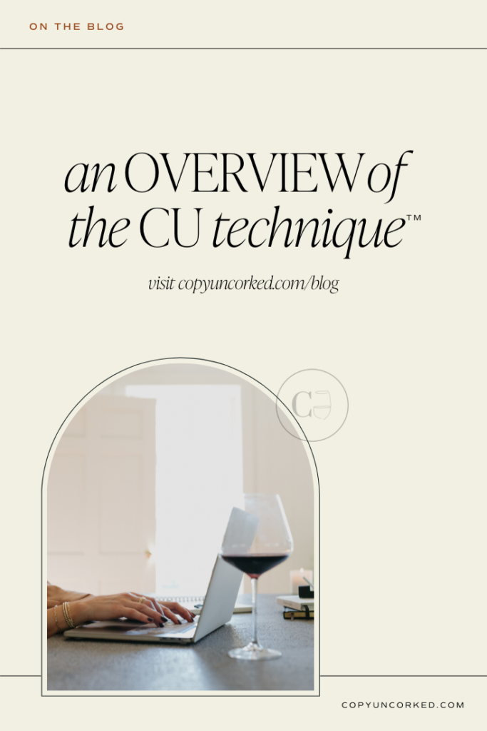 An Overview of The CU Technique™  - copyuncorked.com