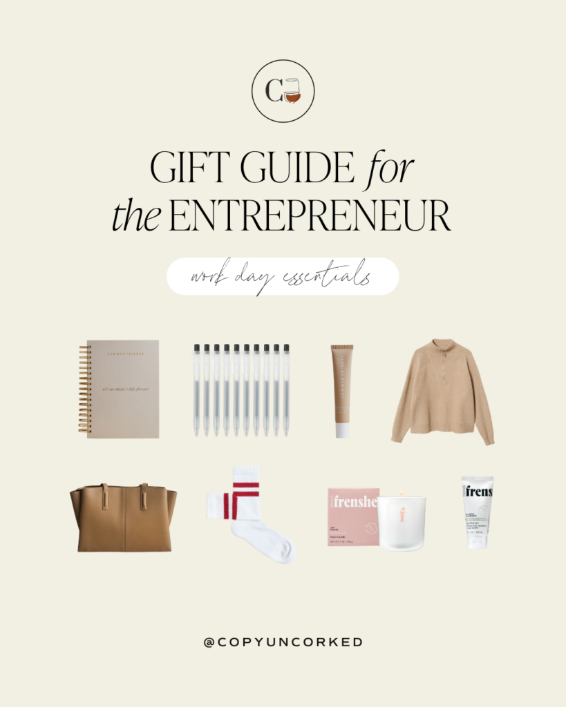 The 2022 CU Holiday Gift Guide (for the Entrepreneur) - Work Day Essentials copyuncorked.com
