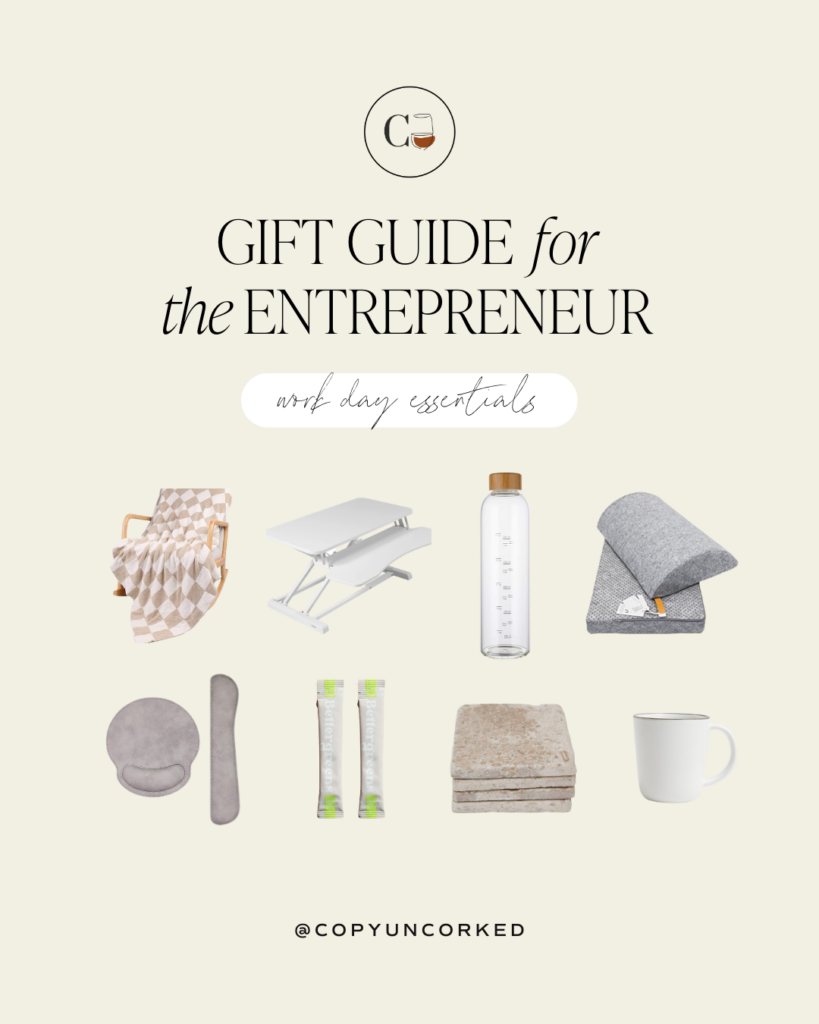 The 2022 CU Holiday Gift Guide (for the Entrepreneur) - Work Day Essentials copyuncorked.com